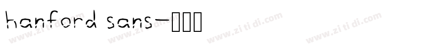 hanford sans字体转换